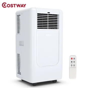 

COSTWAY Portable 10000 BTU Air Conditioner Cooling Dehumidify Timer Remote White Portable Home Air Conditioners EP23572