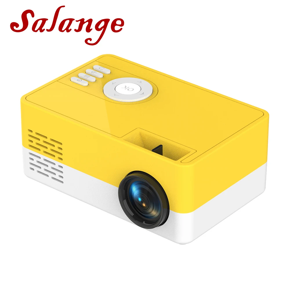 Salange J15 мини проектор Поддержка 1080P видео дисплей домашний медиаплеер Карманный