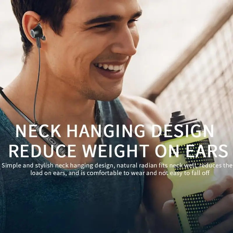 BT 93 Neck Mounted Bluetooth 5 0 Wireless Sports Headphones Surround Sound Neck Hanging In Ear Headset Fone De Ouvido Earphone