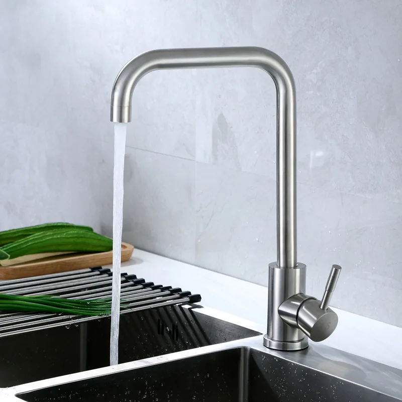 

Sub-Shun Sanitary Ware Kitchen Washing Basin Tap 304 Stainless Steel Universal Rotating Tap Manufacturers Wholesale
