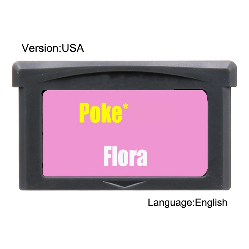 Poke Flora 32 бит видеоигры картридж Консоли Карты США версия Английский язык