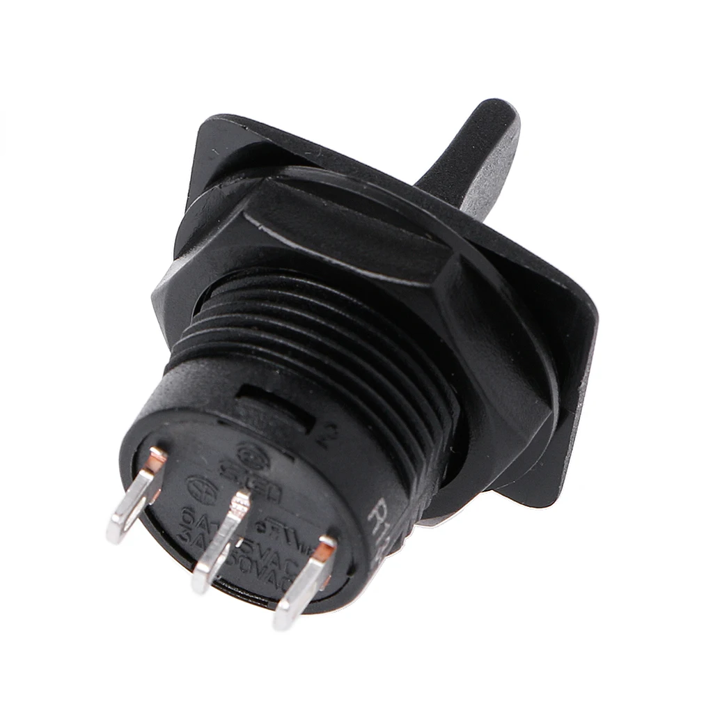 

1PC R13-402 3Pin 2Position ON-OFF-ON Maintained Round Toggle Switch