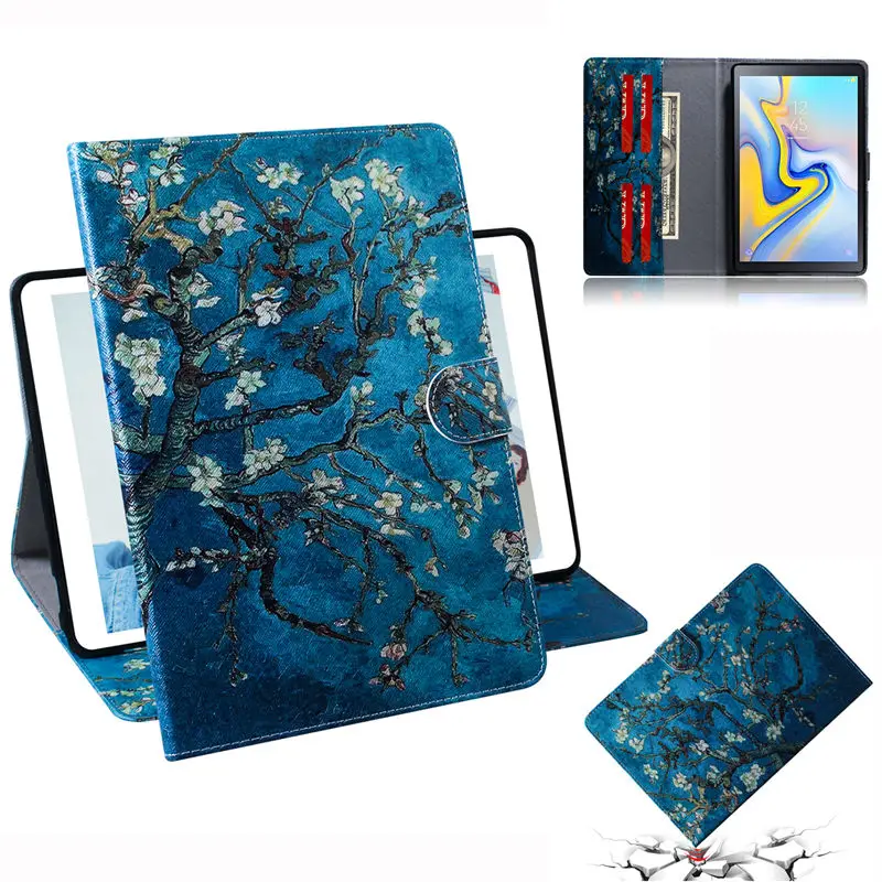 Животный принт чехол для Samsung Galaxy Tab A A2 10,5 дюймов T590 T595 T597 SM-T590 SM-T595 крышка фундамент в виде ракушки+ подарок