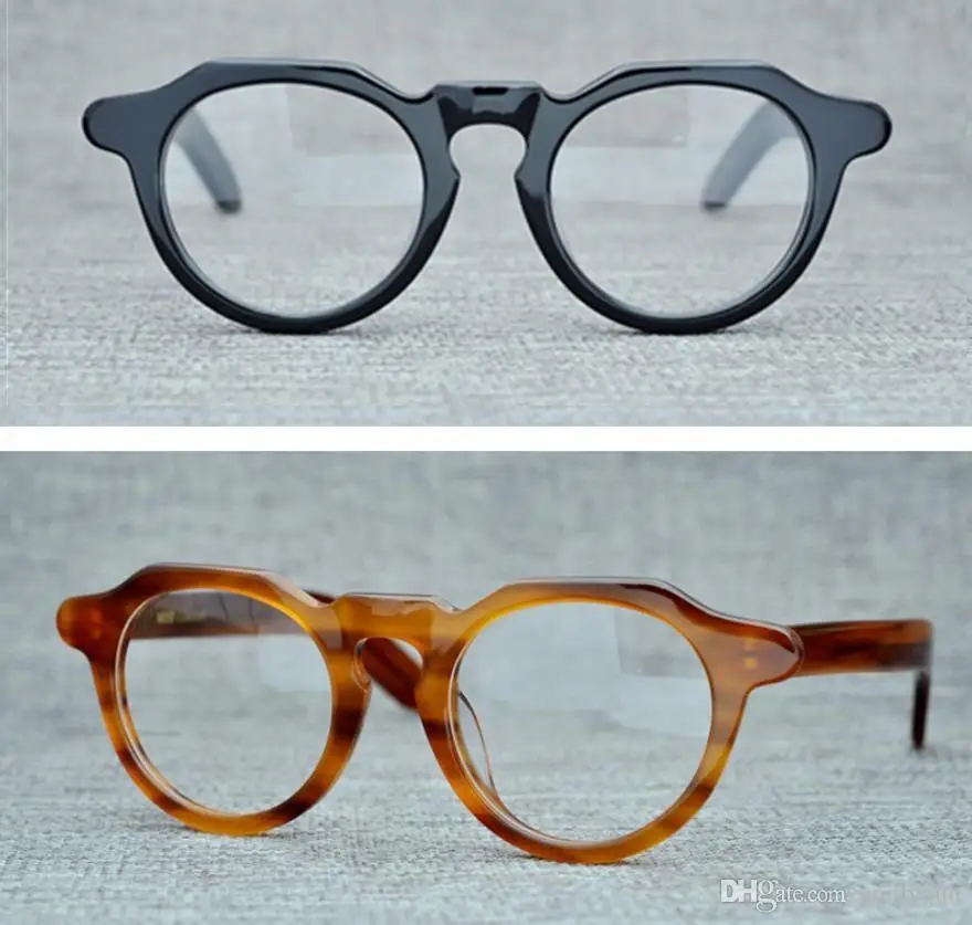 

Hand Made Round Acetate vintage Korean Glasses Men Women Eyeglasses Frame spectacles with clear lens thick heavy Nerd Points