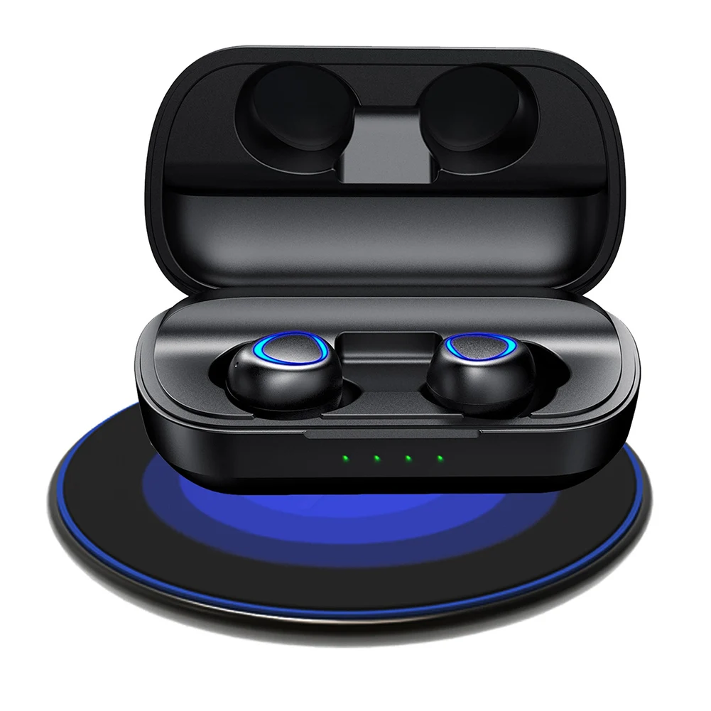 Мини TWS наушники Bluetooth 5,0 Спортивная гарнитура Беспроводные наушники с зарядным устройством для телефонов