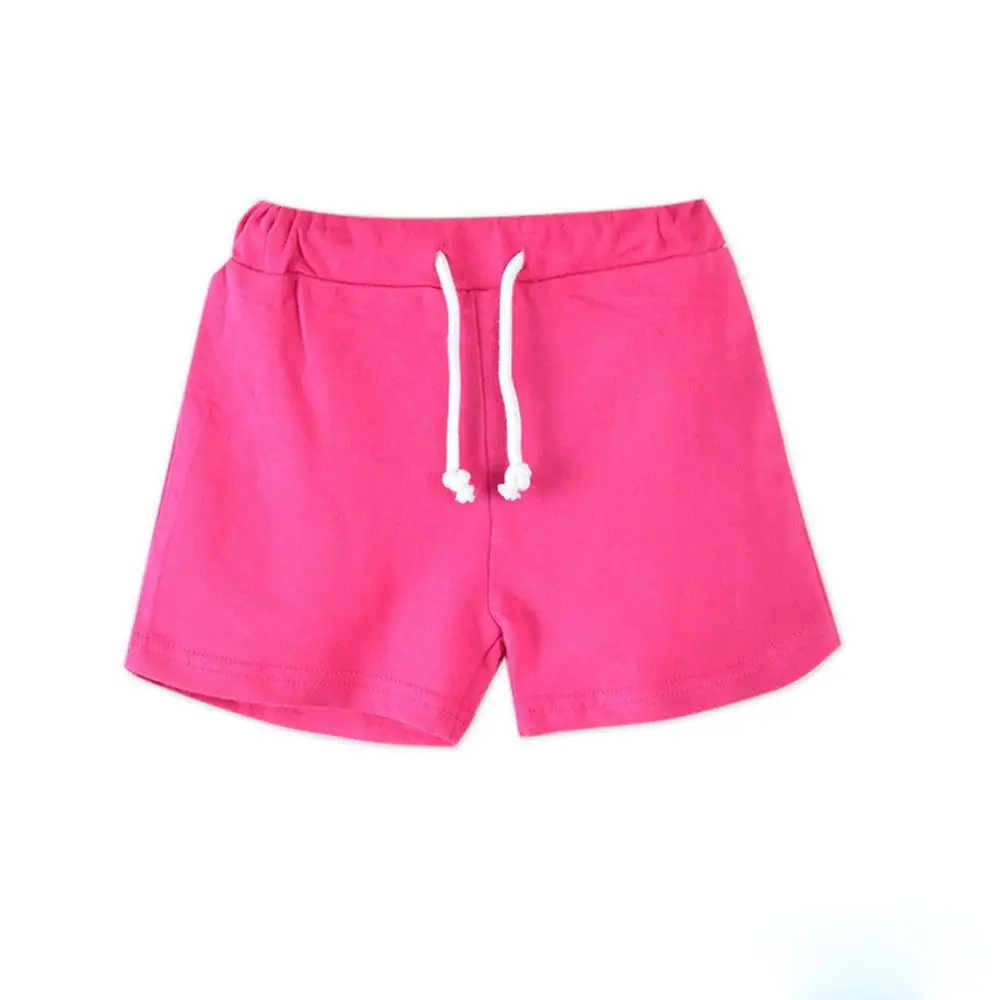 Huang Neeky W#5 Модные повседневные короткие штаны ярких цветов для маленьких мальчиков и девочек повседневная одежда летняя Горячая Распродажа - Цвет: Зеленый