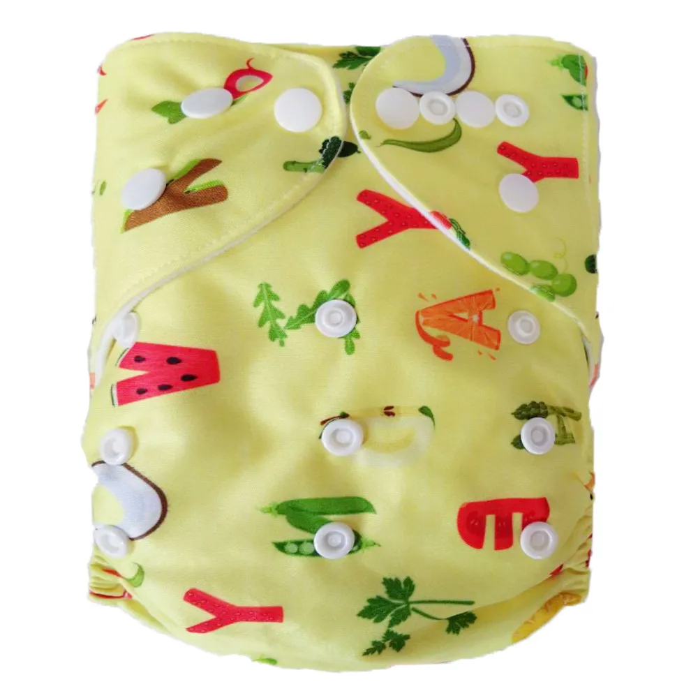 

Free Shipping Naughtybaby Printed Color Baby Nappies Baby Leak-proof Diaper Urine Trousers Cloth Diaper 100 diapers+200 inserts