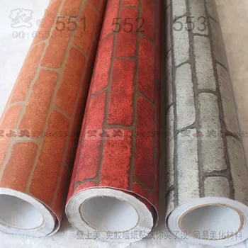 

120cm Wall Sticker Simulation Brick Wallpaper Self-adhesive 3d Waterproof Brick Pattern Sticker Retro Red Brick Self-adhesive