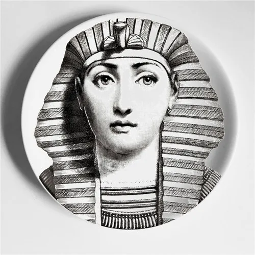 21 Горячая Красота иллюстрация rosenthal Piero fornasetti тарелки настенные подвесные декоративные ремесленные блюда для дома/отеля/бара/образца комнаты фон тарелка - Цвет: 21