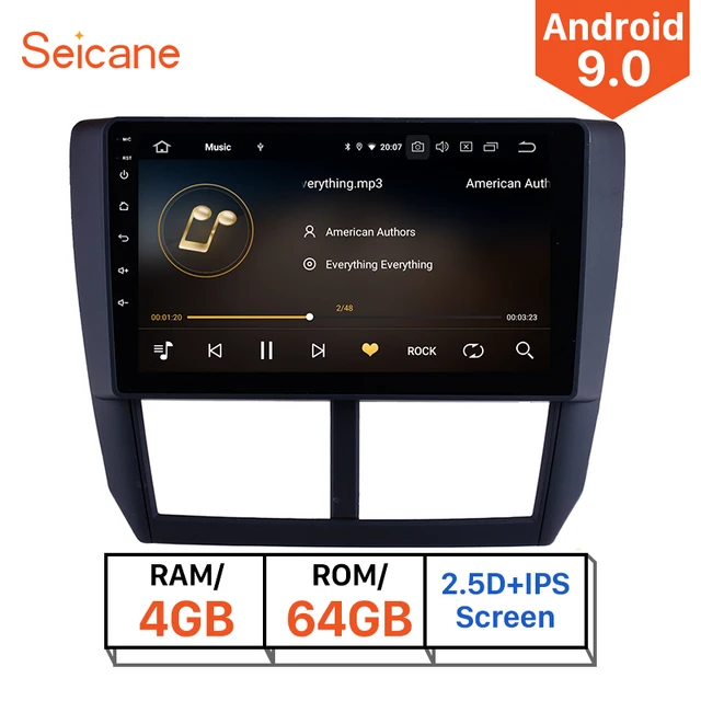 $US $195.17 Seicane Android 9.0 4GB RAM 32GB ROM Car Multimedia Player GPS for 2008 2009 2010- 2012 Subaru Fore