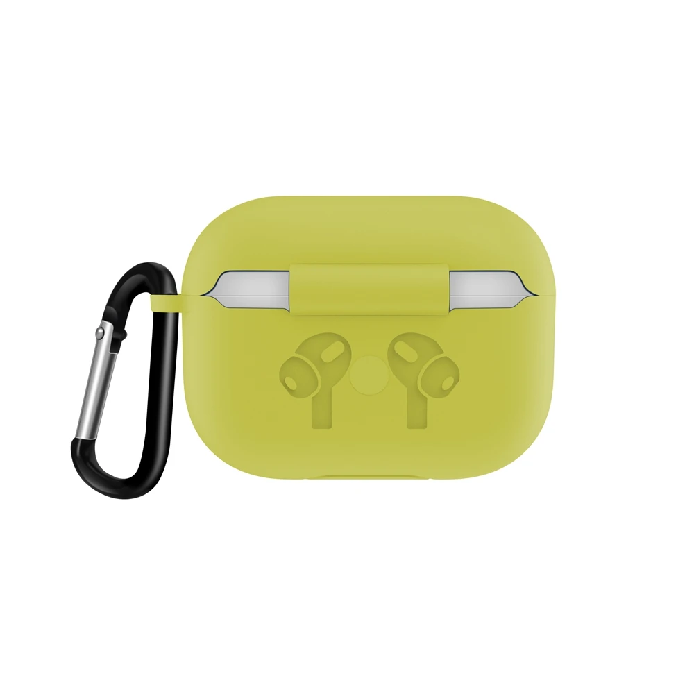 Для AirPods Pro чехол силиконовый чехол анти-падение против царапин противоударный чехол для Apple Air Pods Pro чехол с крючком для ключей