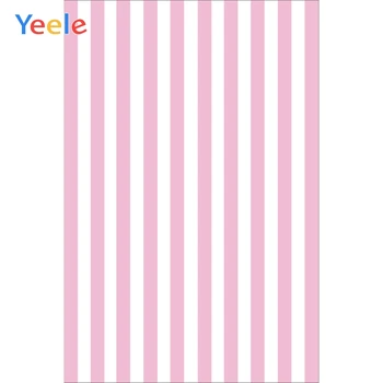 

Yeele Pink White Stripe Baby Birthday Photocall Party Photography Backgrounds Customized Photographic Backdrops for Photo Studio