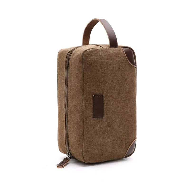

Men Travel Casual Make Up Bag Toiletry Wash Handbag Women Canvas Zipper Organizer Cosmetic Case Housekeeper Makeup Bag