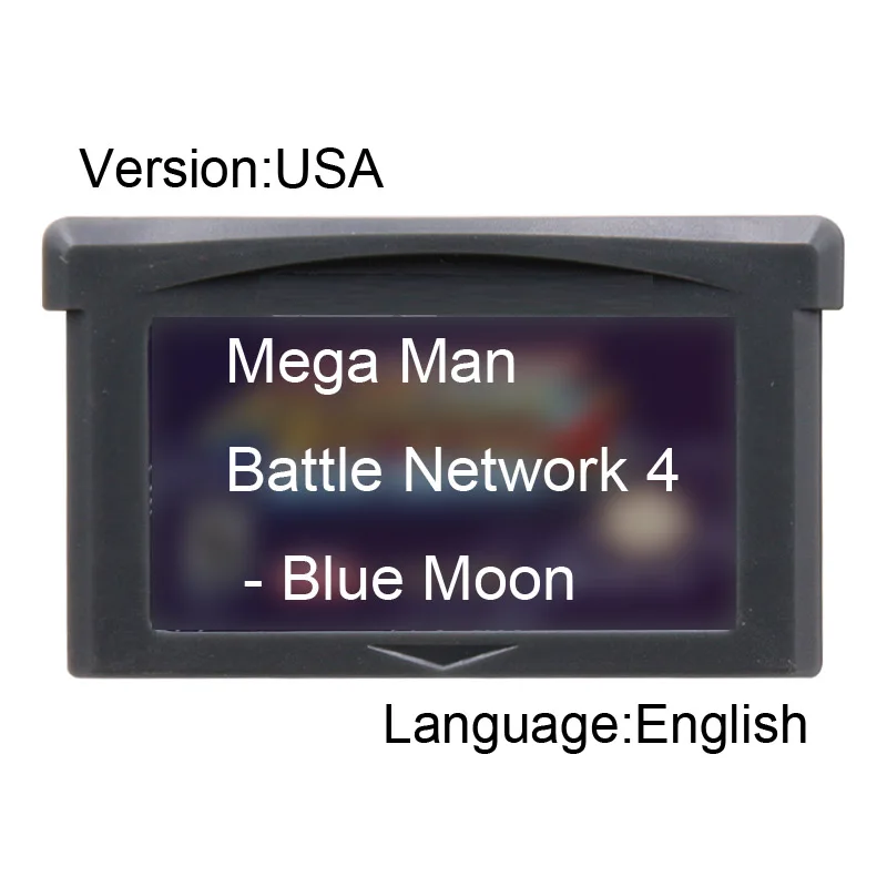 Картридж для видеоигр Mega Man Battl Network 4 - Blue Moon 32 бит карта консоли американская
