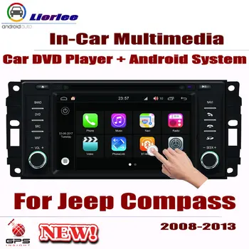 

Car Radio DVD Player GPS Navigation For Jeep Compass 2008-2013 Android HD Displayer System Audio Video Stereo In Dash Head Unit