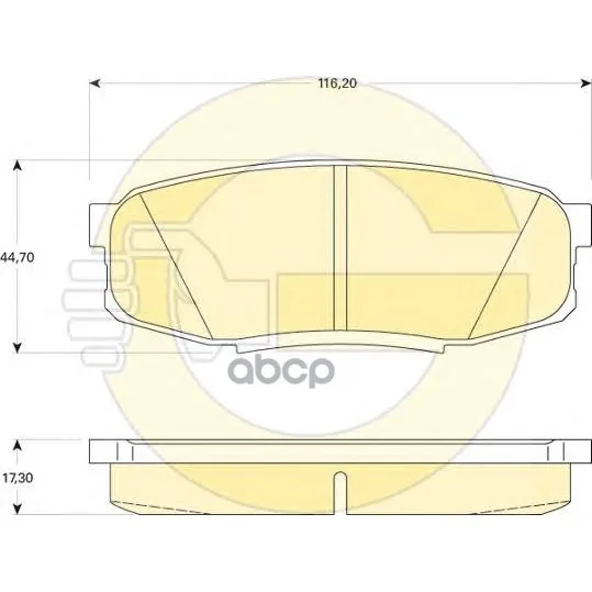 Колодки Тормозные Toyota Land Cruiser J200 4.5d/4.7 07-/Lexus Lx570 08- Задние Girling 6134919 Girling арт. 6134919
