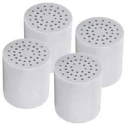 15 Stage Universal Shower Water Filter Cartridges (4 Pack) Removes Chlorine, Microorganisms, Hard Water - Replacement