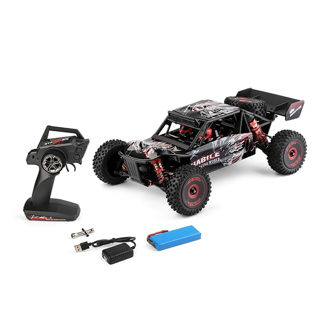 1:12 Scale Rc Cars Wltoys 124016 High Speed 75Km/h 4Wd Remote Controlled Car Brushless Motor Off-Road Drift Climbing Racing Cars