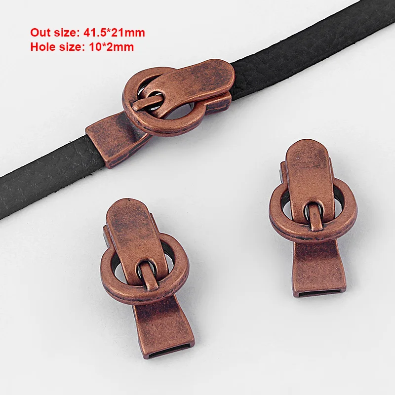 1 Antique Copper 5 комплектов серебро/бронза/золото/Медь 5x2 мм/10x2 мм Hammed Телевизор с магнитной застежкой застежка Браслет Выводы для 5 мм 10 мм плоский кожаный шнур - Цвет: 1 Antique Copper