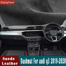 Автомобильный стильный замшевый кожаный коврик для приборной панели, Накладка для приборной панели, коврик для приборной панели, автомобильные аксессуары для audi Q3 RSQ3 Sportback RHD