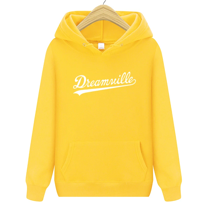 yellow2 Модные Новинка; худи Для мужчин хип-хоп DREAMVILLE Коул Логотип с капюшоном Swag письмо флисовые J худи с принтом Cole зимние толстовки Мужские пуловер - Цвет: yellow2