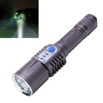 

3800LM XM-L2 T6 LED Flashlight Torch Brightness LED USB Charge 5 Modes Mobile Power Bank Intelligent Flashlight for Outdoor