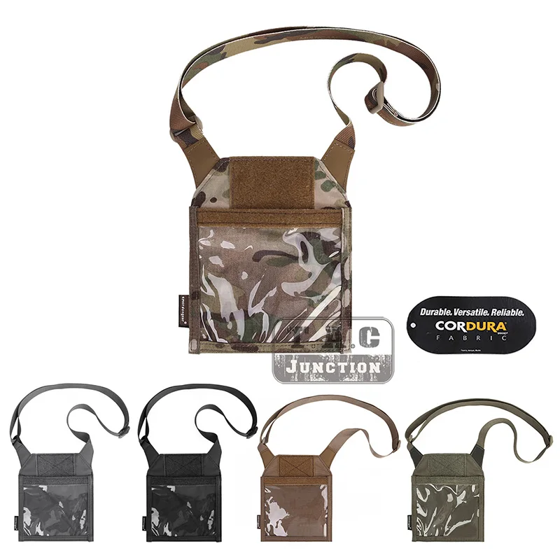 

EmersonGear Tactical Travel Neck Wallet ID Card Badge Credential Passport Holder Organizer Accessories w/ Strap Mesh Pocket