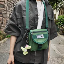 Women's Bag Canvas Disco Dancing Bag INS Popular Brand Backpack Hip Hop Bag Crossbody Bag Women's Casual Mini Pannier Bag