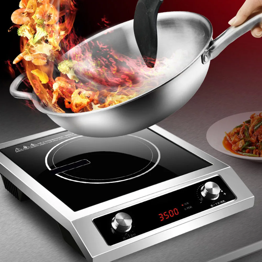 3500W High Power Induction Hob Cooker Cooktop Household Stir