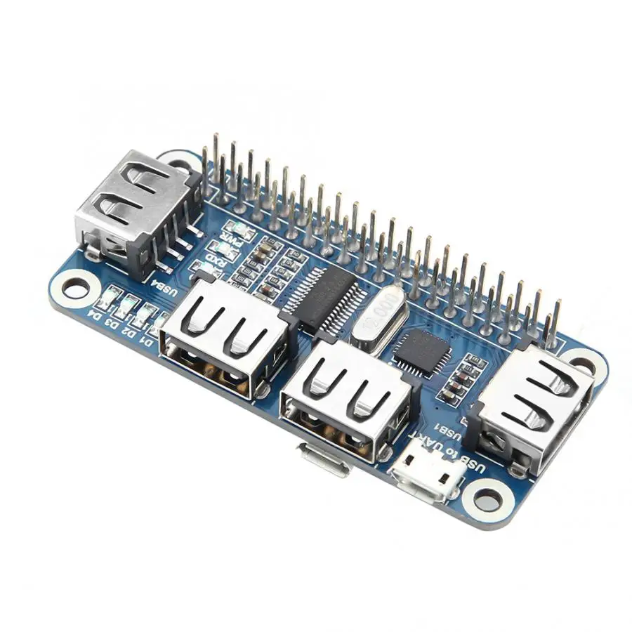 Микро USB концентратор индукционный нагреватель 4 порта микро usb-хост OTG концентратор адаптер для Raspberry Pi Штатив для уровня лазы