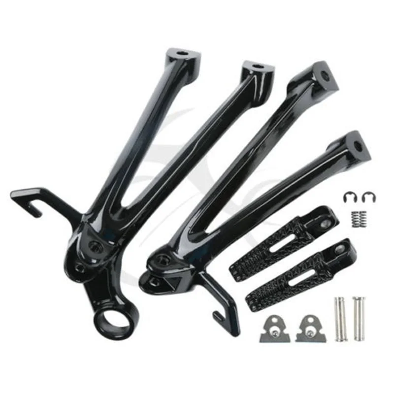 Мотоциклетные задние Пассажирские подножки для Suzuki GSXR gsx-r 600 750 2008-2010 2009 серебристый/черный