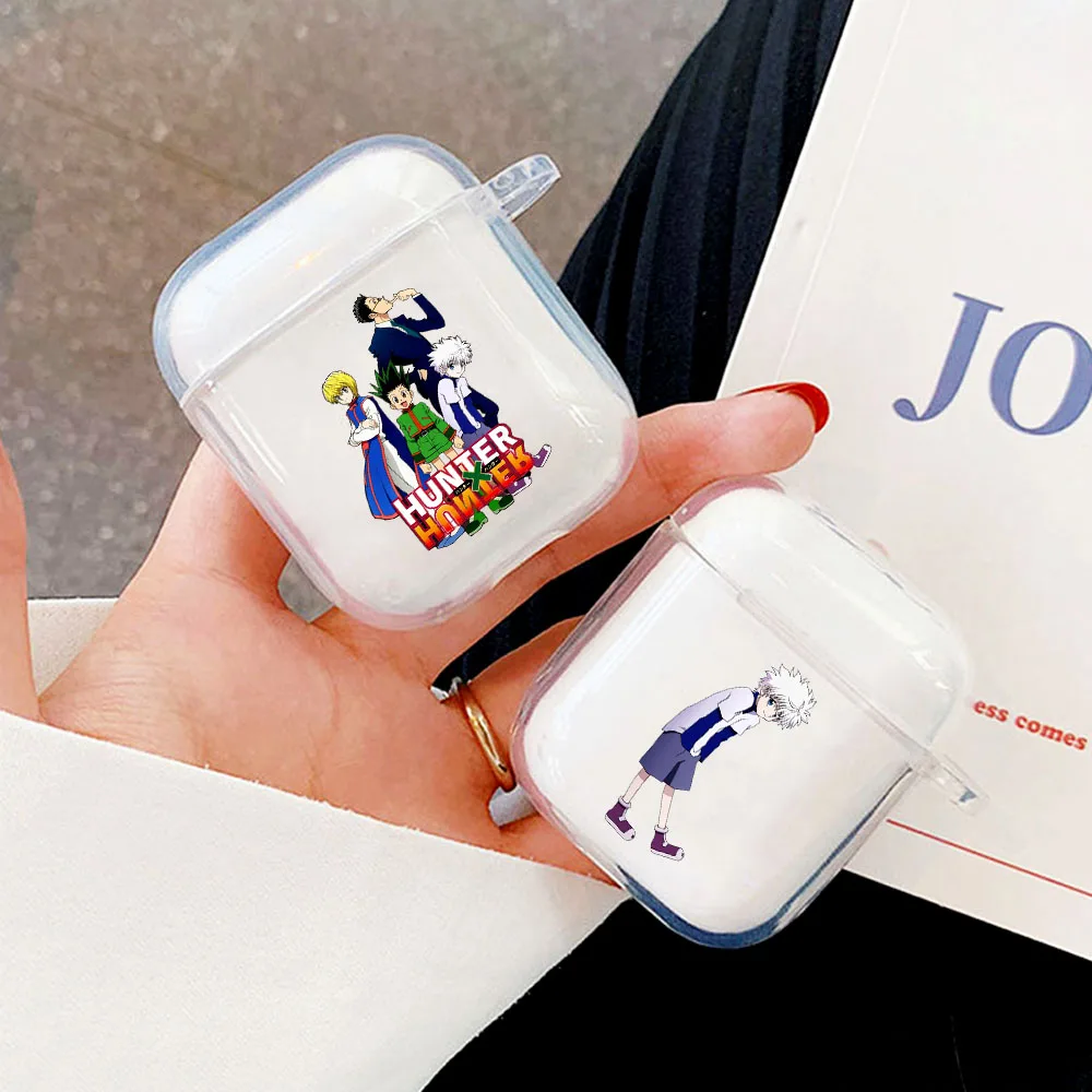 

Cartoon Hunter x Hunter HXH Anime Hisoka Morow Airpod Case for Airpods 1 2 Cover Clear Cute Soft Transparent Coque