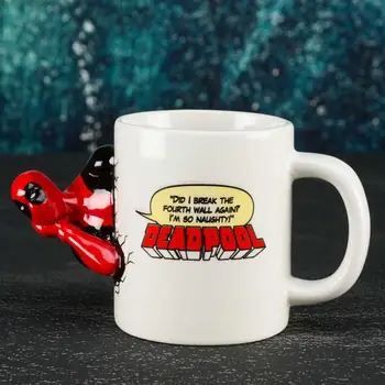 

"Marvel Coffee Mugs Cups Style Shape Accessories Deadpool Cups and Mugs Super Hero Mark Cool Drinkware Feature Type Material"