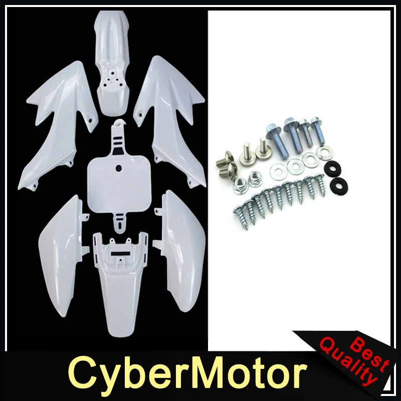 Plastic Fairing Fender Body Kits Screws For Honda XR50 CRF50 Dirt Bike Chinese 50cc 70cc 90cc 110cc 125cc 150cc 160cc SSR GPX - Цвет: White
