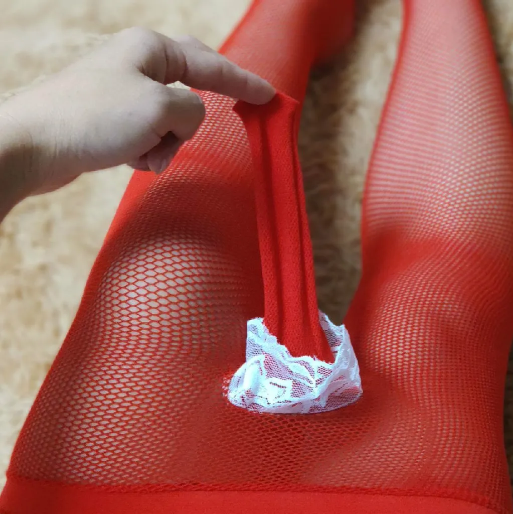 Male Sexy Stockings Men's Lace Pantyhose Sissy Fetish Underwear Small Mesh Tights for Men Husband Sexy Costumes Exotic Apparel