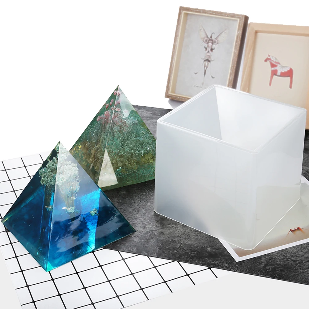 15CM DIY Super Large Pyramid Frame Set Triangle Silicone Mold silicone mold For Resin Craft Jewelry Crystal