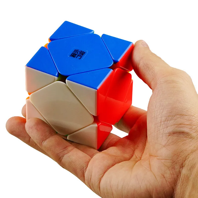 YongJun YJ RuiLong 3x3x3 перекос магический куб профессиональный многоцветный безопасный АБС ультра-Гладкий 3x3 скоростной Головоломка Куб детские игрушки подарок