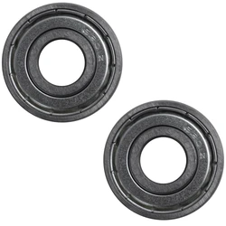 2X 6201Z Deep Groove Ball Bearing, Metal, 12 X 32 X 10 Mm, Sealed