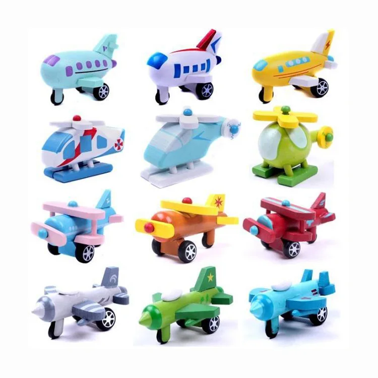 

Foreign Trade And Wind Wooden Airplane Series Twelve Pieces Mobile Plane Toy