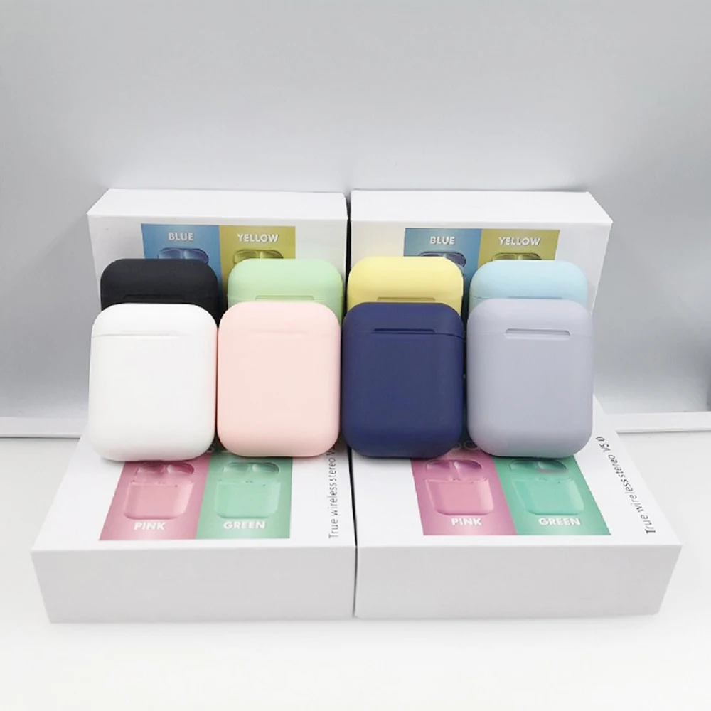 Macaron i12 tws, беспроводные наушники, Bluetooth 5,0, наушники, гарнитура,, сенсорный, всплывающие, настоящие стерео наушники, наушник для телефона