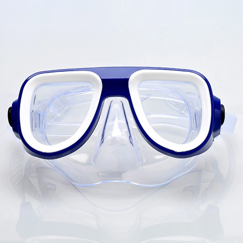 Children Safe Snorkeling Diving Mask+ Snorkel Set Swimming Set Water Sports For Kid 3-8 Years Old Blue