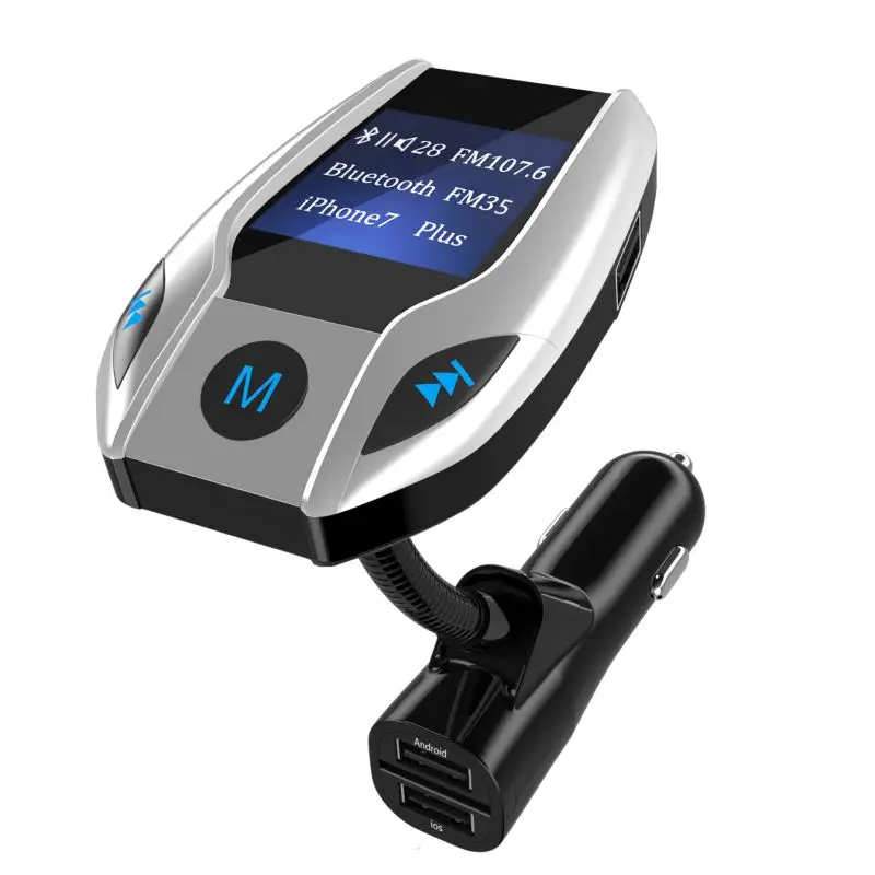 Высококлассный FM Рабочее расстояние двойной порт 3 A Выход Bluetooth fm-передатчик автомобильный mp3-плеер