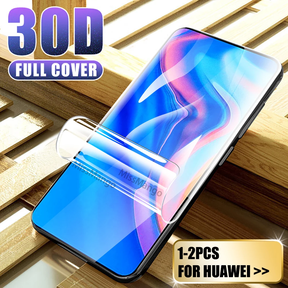 1-3 шт Гидрогелевая пленка для Huawei Y9 Prime 2019 Защитная экрана Y5 Y6 Pro Y7 Y9s Y6p Y5p Y6s не