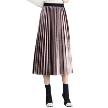 Новые плиссированные юбки Женская весенне-осенняя длинная юбка с высокой талией женские плиссированные юбки одежда для отдыха хорошее качество распродажа