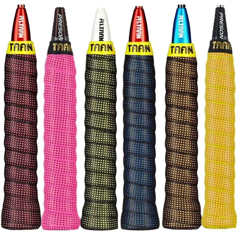 4pcs TAAN TW090 Tennis Racket Grip Viscosity Double Over Grip Sweat Badminton Racket Durability