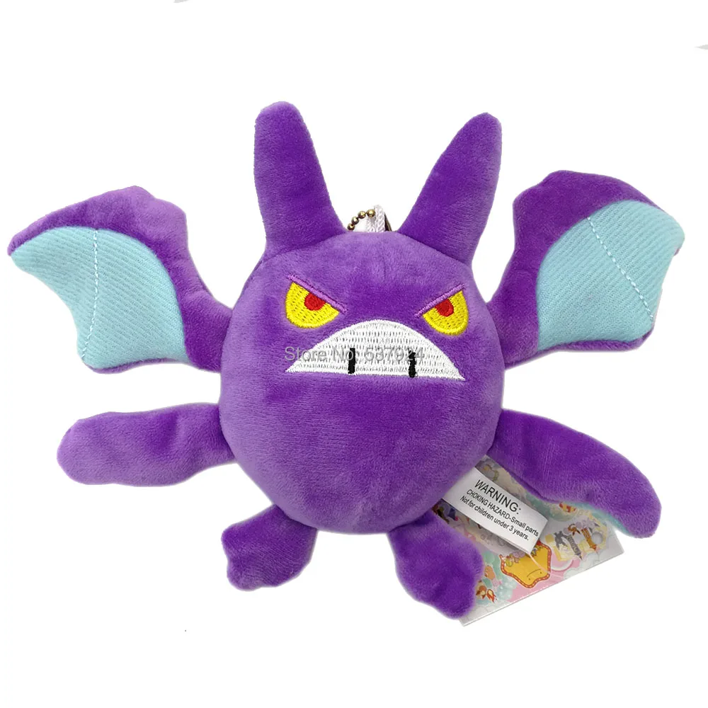 Новинка, 20 шт., Пикачу Eevee Croagunk Dedenne Gengar Larvitar Mimikyu, 4-5,5 дюйма, 10-14 см, плюшевый брелок-подвеска