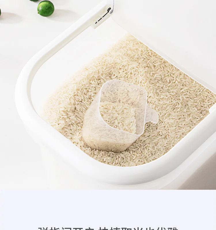 Zuo Dun Judy Kitchen M Barrel Flour Storage Bucket Box Rice Bucket 24 Jin Rice Bin Household Pest Control Moisture-Proof Rice Ja