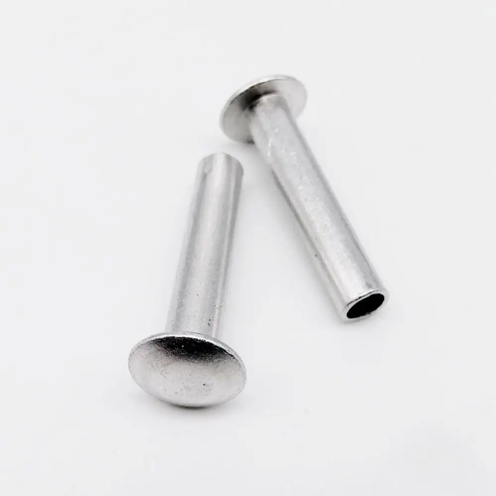Aluminum Round Flat Truss Head Half Semi Hollow Shank Rivet M2 M2.5 M3 M4 M5 M6 10/50pcs Diameter 2-6mm length 3-30mm rivets and fasteners rivets and screws