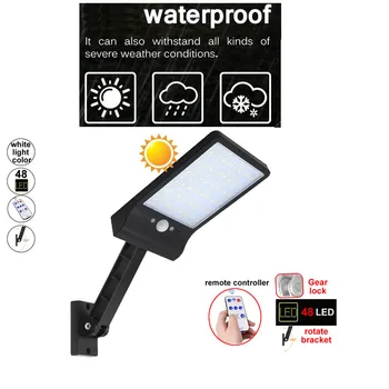 

48 LED 800 LM Outdoor PIR Motion Sensor Lights Outdoors Solar Garden Lampe Luces es Para Exterior Eme Lamps