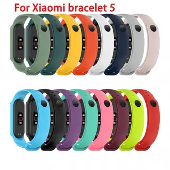 

16 Colors TPU Strap For Xiaomi Mi Band 5 Replaceable Bracelet For Mi Band Band 5 Wristband Breathable Bracelet Smart Accessories
